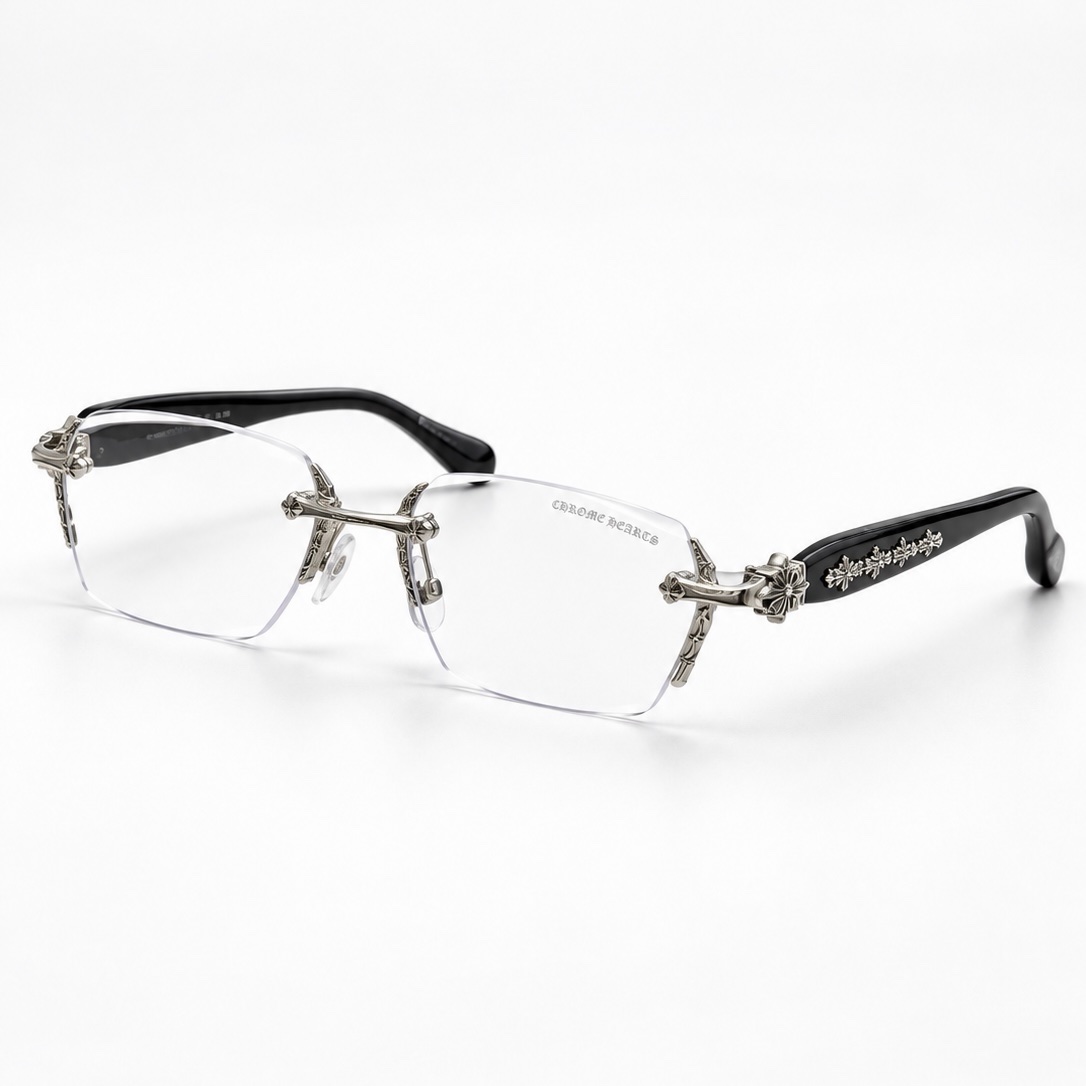 a3f35596-ee33-46a4-84ba-dae2723dec84 عینک فشن بلوکات زنانه و مردانه کروم هارتس Chrome Hearts مدل Dagger - Image 1